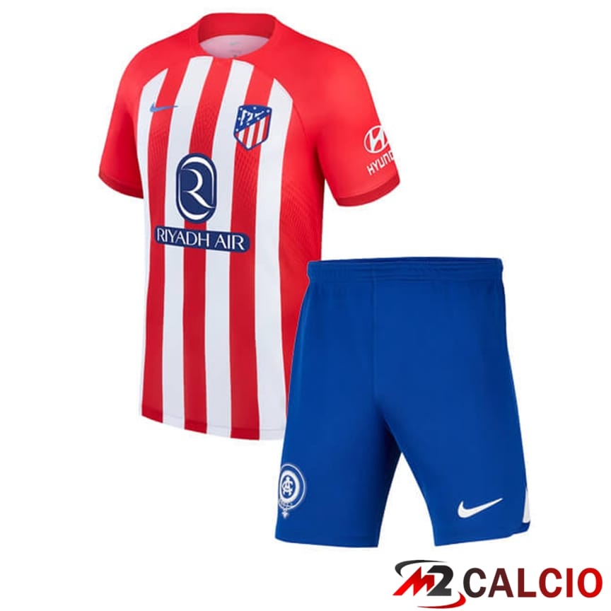 Maglie Calcio Personalizzate,Tute Calcio Squadre,Maglia Nazionale Italiana Calcio | Maglie Calcio Atletico Madrid Bambino Prima 2023/2024