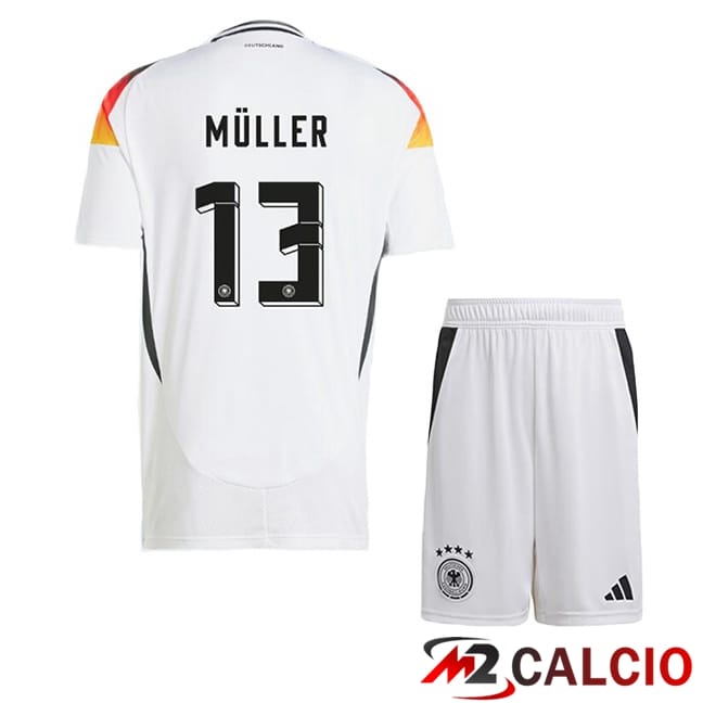 Maglie Calcio Personalizzate,Tute Calcio Squadre,Maglia Nazionale Italiana Calcio | Maglie Calcio Germania (MÜLLER 13) Bambino Prima Bianco 2024/2025 Maglie Calcio Personalizzate,Tute Calcio Squadre,Maglia Nazionale Italiana Calcio | Maglie Calcio Germania (MÜLLER 13) Bambino Prima Bianco 2024/2025