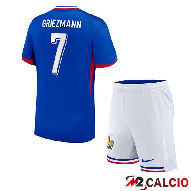 Maglie Calcio Personalizzate,Tute Calcio Squadre,Maglia Nazionale Italiana Calcio | Maglie Calcio Francia (GRIEZMANN 7) Bambino Prima Blu 2024/2025 Maglie Calcio Personalizzate,Tute Calcio Squadre,Maglia Nazionale Italiana Calcio | Maglie Calcio Francia (GRIEZMANN 7) Bambino Prima Blu 2024/2025