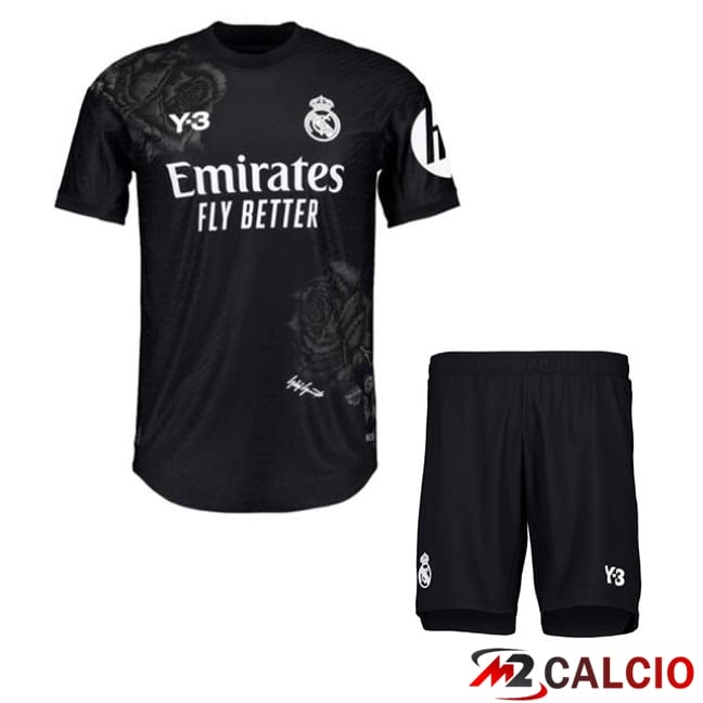 Maglie Calcio Personalizzate,Tute Calcio Squadre,Maglia Nazionale Italiana Calcio | Maglie Calcio Real Madrid Bambino Portiere Nero 2023/2024