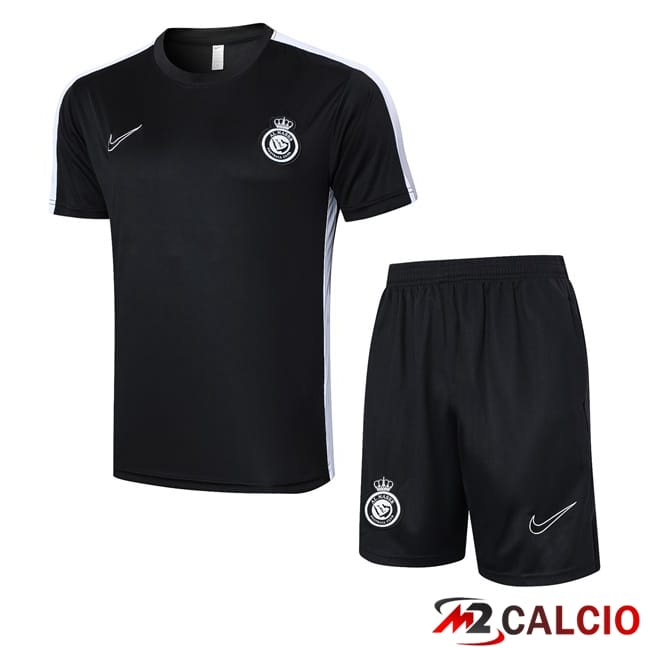 T Shirt Allenamento Al-Nassr FC + Pantaloncini Nero 2024/2025