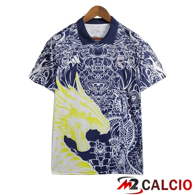 Maglie Calcio Personalizzate,Tute Calcio Squadre,Maglia Nazionale Italiana Calcio | Maglie Calcio Real Madrid Edizione Speciale Blu/Bianco 2024/2025