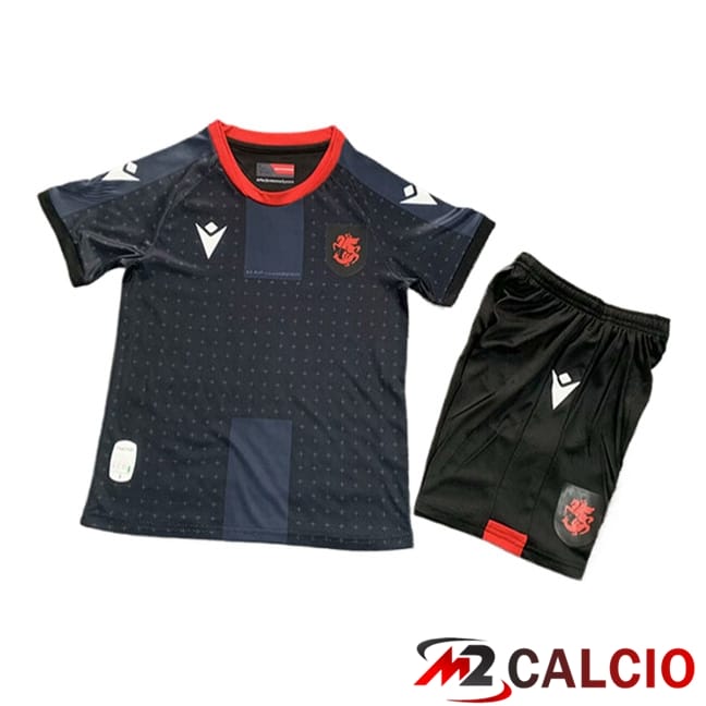 Maglie Calcio Personalizzate,Tute Calcio Squadre,Maglia Nazionale Italiana Calcio | Maglie Calcio Georgia Bambino Seconda 2024/2025