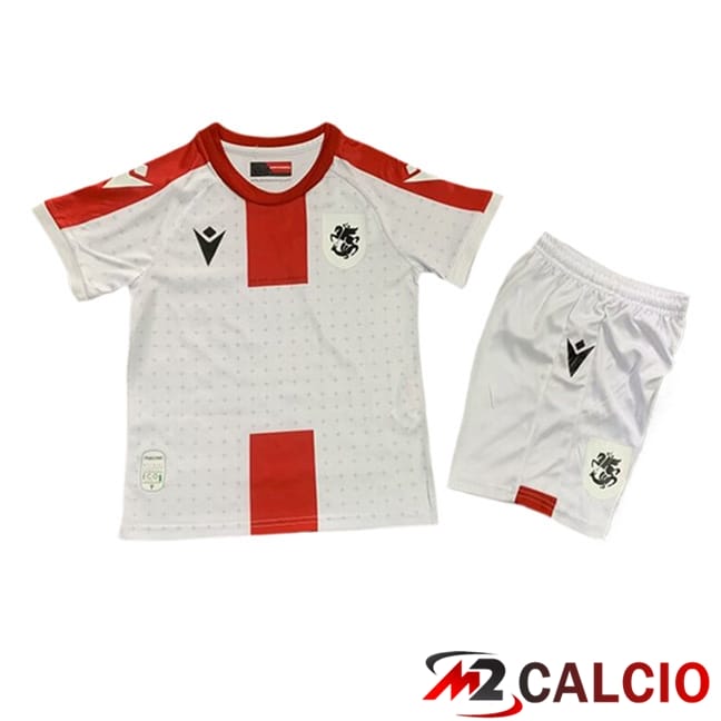 Maglie Calcio Personalizzate,Tute Calcio Squadre,Maglia Nazionale Italiana Calcio | Maglie Calcio Georgia Bambino Prima 2024/2025