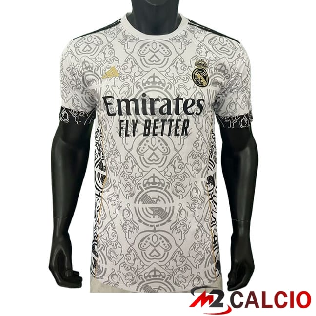 Maglie Calcio Personalizzate,Tute Calcio Squadre,Maglia Nazionale Italiana Calcio | Maglie Calcio Real Madrid Edizione Speciale Bianco 2024/2025