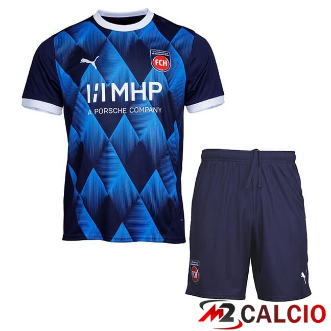 Maglie Calcio FC Heidenheim Bambino Seconda Blu 2024/2025