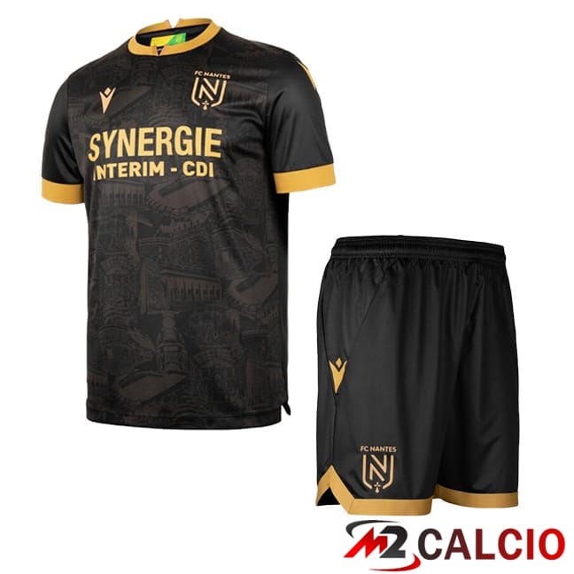 Maglie Calcio FC Nantes Bambino Seconda Nero 2024/2025