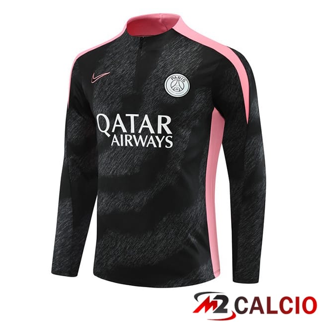 Maglie Calcio Personalizzate,Tute Calcio Squadre,Maglia Nazionale Italiana Calcio | Felpa Allenamento Paris PSG Nero 2024/2025