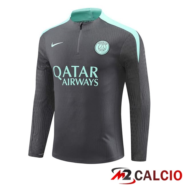 Maglie Calcio Personalizzate,Tute Calcio Squadre,Maglia Nazionale Italiana Calcio | Felpa Allenamento Paris PSG Grigio 2024/2025