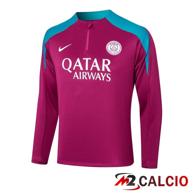 Maglie Calcio Personalizzate,Tute Calcio Squadre,Maglia Nazionale Italiana Calcio | Felpa Allenamento Paris PSG Viola 2024/2025