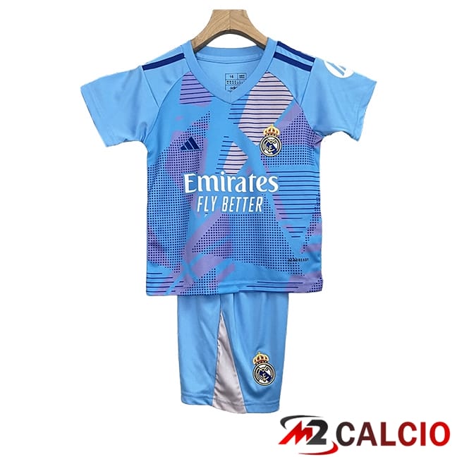 Maglie Calcio Personalizzate,Tute Calcio Squadre,Maglia Nazionale Italiana Calcio | Maglie Calcio Real Madrid Bambino Portiere Prima 2024/2025