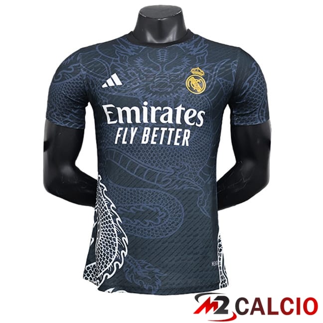 Maglie Calcio Personalizzate,Tute Calcio Squadre,Maglia Nazionale Italiana Calcio | Maglie Calcio Real Madrid Edizione Speciale Nero 2024/2025