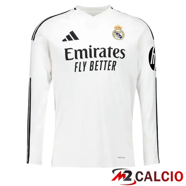 Maglie Calcio Personalizzate,Tute Calcio Squadre,Maglia Nazionale Italiana Calcio | Maglie Calcio Real Madrid Prima Manica Lunga 2024/2025