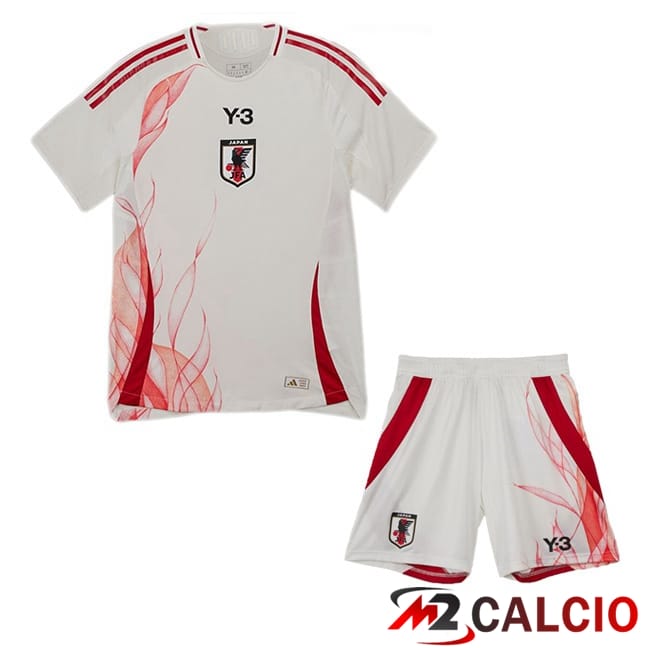 Maglie Calcio Personalizzate,Tute Calcio Squadre,Maglia Nazionale Italiana Calcio | Maglia Nazionale Giappone Bambino Seconda Bianco 2024/2025