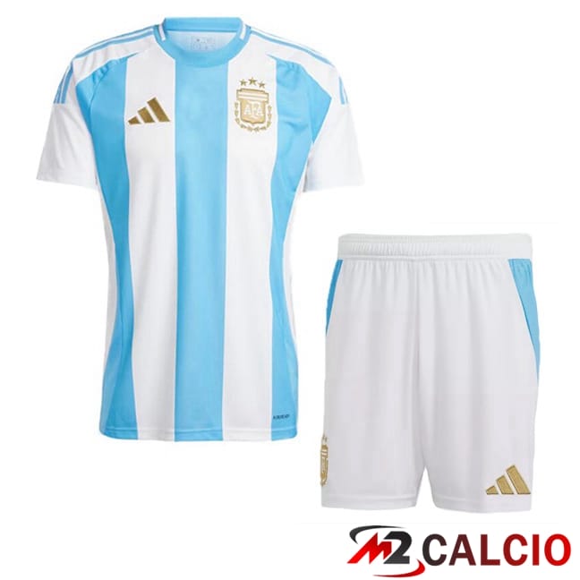 Maglie Calcio Personalizzate,Tute Calcio Squadre,Maglia Nazionale Italiana Calcio | Maglia Nazionale Argentina Bambino Prima Blu Bianco 2024/2025