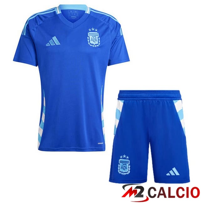 Maglie Calcio Personalizzate,Tute Calcio Squadre,Maglia Nazionale Italiana Calcio | Maglia Nazionale Argentina Bambino Seconda Blu 2024/2025