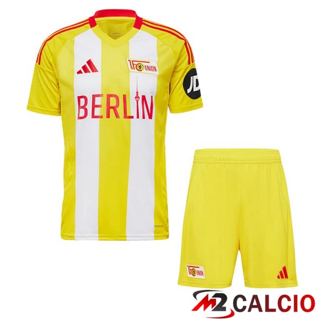 Maglie Calcio Personalizzate,Tute Calcio Squadre,Maglia Nazionale Italiana Calcio | Maglie Calcio FC Union Berlin Bambino Terza Giallo 2024/2025