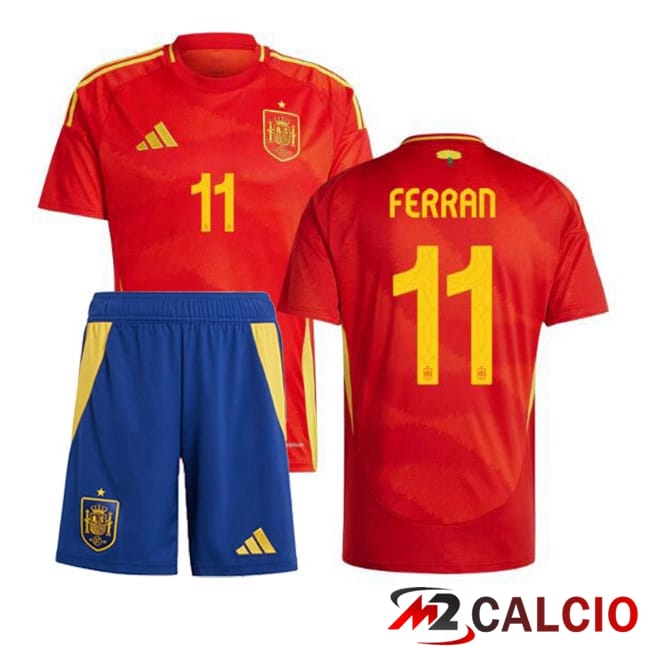 Maglie Calcio Personalizzate,Tute Calcio Squadre,Maglia Nazionale Italiana Calcio | Maglia Nazionale Spagna (FERRAN 11) Bambino Prima Rosso 2024/2025 Maglie Calcio Personalizzate,Tute Calcio Squadre,Maglia Nazionale Italiana Calcio | Maglia Nazionale Spagna (FERRAN 11) Bambino Prima Rosso 2024/2025