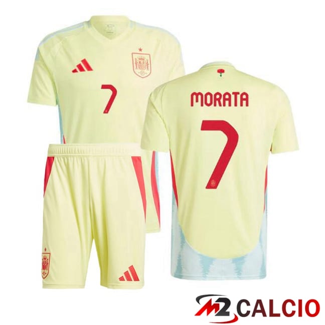 Maglie Calcio Personalizzate,Tute Calcio Squadre,Maglia Nazionale Italiana Calcio | Maglia Nazionale Spagna (MORATA 7) Bambino Seconda Giallo 2024/2025 Maglie Calcio Personalizzate,Tute Calcio Squadre,Maglia Nazionale Italiana Calcio | Maglia Nazionale Spagna (MORATA 7) Bambino Seconda Giallo 2024/2025