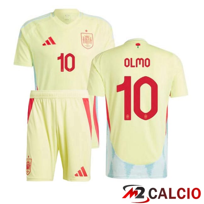 Maglie Calcio Personalizzate,Tute Calcio Squadre,Maglia Nazionale Italiana Calcio | Maglia Nazionale Spagna (OLMO 10) Bambino Seconda Giallo 2024/2025 Maglie Calcio Personalizzate,Tute Calcio Squadre,Maglia Nazionale Italiana Calcio | Maglia Nazionale Spagna (OLMO 10) Bambino Seconda Giallo 2024/2025