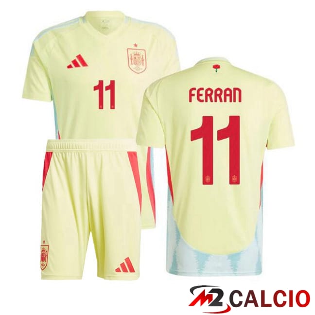Maglie Calcio Personalizzate,Tute Calcio Squadre,Maglia Nazionale Italiana Calcio | Maglia Nazionale Spagna (FERRAN 11) Bambino Seconda Giallo 2024/2025 Maglie Calcio Personalizzate,Tute Calcio Squadre,Maglia Nazionale Italiana Calcio | Maglia Nazionale Spagna (FERRAN 11) Bambino Seconda Giallo 2024/2025