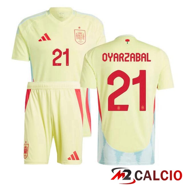 Maglie Calcio Personalizzate,Tute Calcio Squadre,Maglia Nazionale Italiana Calcio | Maglia Nazionale Spagna (OYARZABAL 21) Bambino Seconda Giallo 2024/2025 Maglie Calcio Personalizzate,Tute Calcio Squadre,Maglia Nazionale Italiana Calcio | Maglia Nazionale Spagna (OYARZABAL 21) Bambino Seconda Giallo 2024/2025