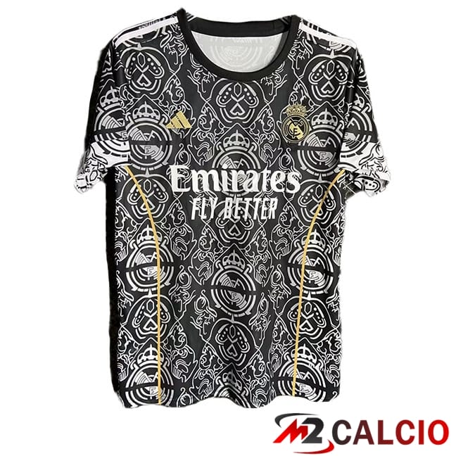 Maglie Calcio Personalizzate,Tute Calcio Squadre,Maglia Nazionale Italiana Calcio | Maglie Calcio Real Madrid Edizione Speciale Nero 2024/2025