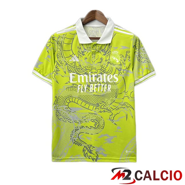 Maglie Calcio Personalizzate,Tute Calcio Squadre,Maglia Nazionale Italiana Calcio | Maglie Calcio Real Madrid Edizione Speciale Giallo 2024/2025