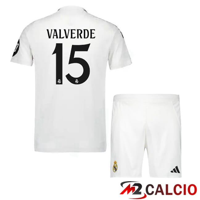 Maglie Calcio Personalizzate,Tute Calcio Squadre,Maglia Nazionale Italiana Calcio | Maglie Calcio Real Madrid (Valverde 15) Bambino Prima Bianco 2024/2025 Maglie Calcio Personalizzate,Tute Calcio Squadre,Maglia Nazionale Italiana Calcio | Maglie Calcio Real Madrid (Valverde 15) Bambino Prima Bianco 2024/2025