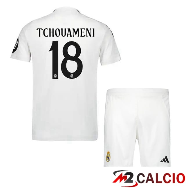 Maglie Calcio Personalizzate,Tute Calcio Squadre,Maglia Nazionale Italiana Calcio | Maglie Calcio Real Madrid (Tchouameni 18) Bambino Prima Bianco 2024/2025 Maglie Calcio Personalizzate,Tute Calcio Squadre,Maglia Nazionale Italiana Calcio | Maglie Calcio Real Madrid (Tchouameni 18) Bambino Prima Bianco 2024/2025