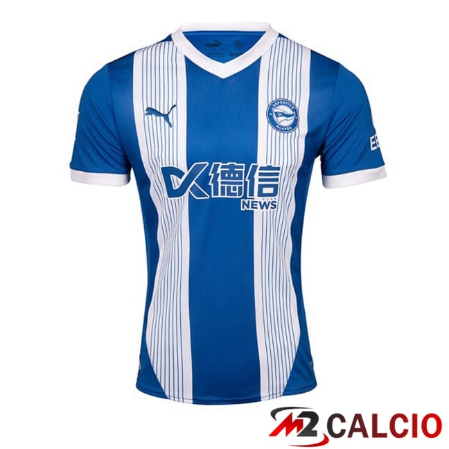 Maglie Calcio Deportivo Alaves Prima Blu Bianco 2024/2025