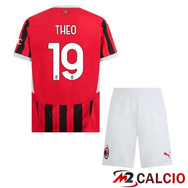 Maglie Calcio Personalizzate,Tute Calcio Squadre,Maglia Nazionale Italiana Calcio | Maglie Calcio AC Milan (THEO 19) Bambino Prima Rosso Nero 2024/2025 Maglie Calcio Personalizzate,Tute Calcio Squadre,Maglia Nazionale Italiana Calcio | Maglie Calcio AC Milan (THEO 19) Bambino Prima Rosso Nero 2024/2025