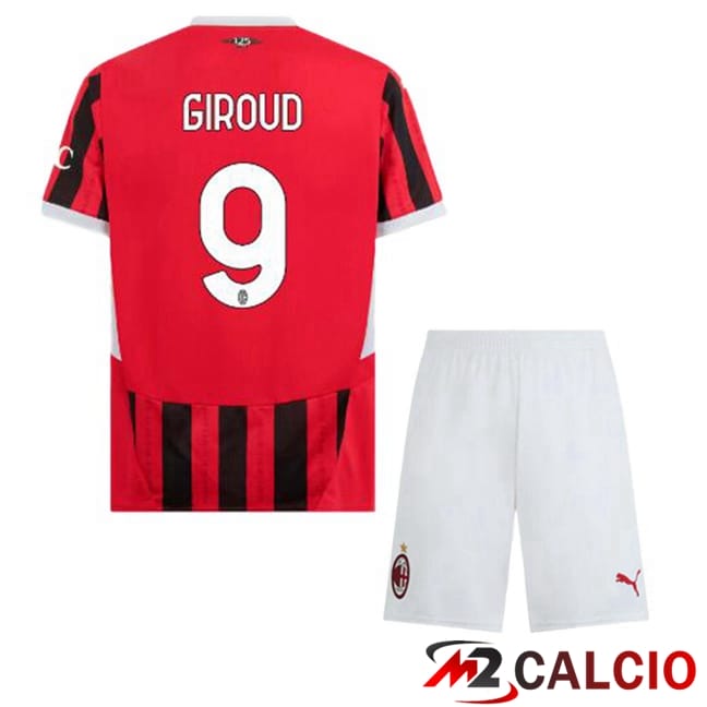Maglie Calcio Personalizzate,Tute Calcio Squadre,Maglia Nazionale Italiana Calcio | Maglie Calcio AC Milan (Giroud 9) Bambino Prima Rosso Nero 2024/2025 Maglie Calcio Personalizzate,Tute Calcio Squadre,Maglia Nazionale Italiana Calcio | Maglie Calcio AC Milan (Giroud 9) Bambino Prima Rosso Nero 2024/2025