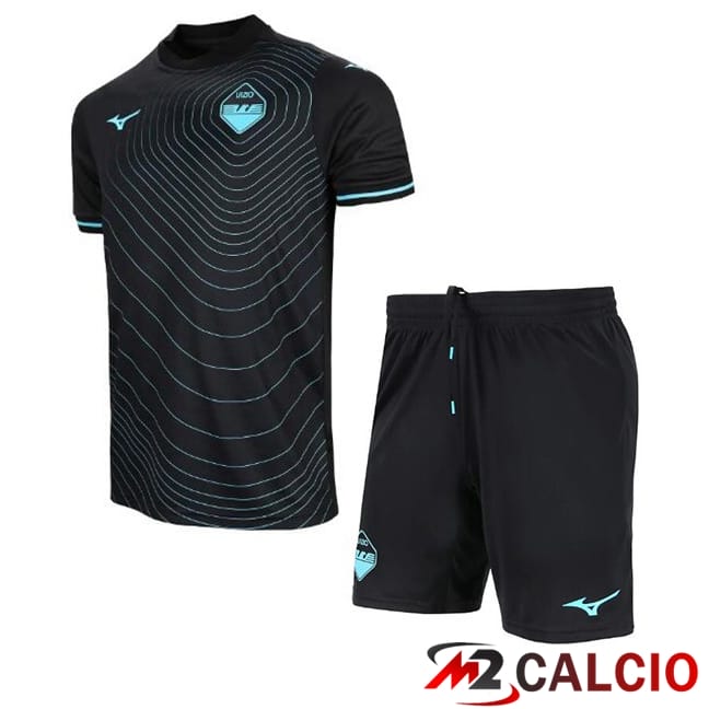 Maglie Calcio Personalizzate,Tute Calcio Squadre,Maglia Nazionale Italiana Calcio | Maglie Calcio SS Lazio Bambino Seconda Nero 2024/2025