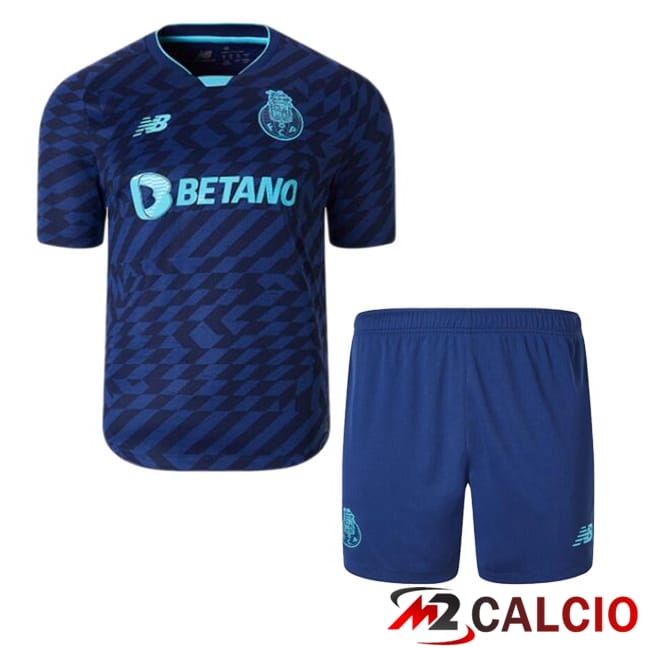 Maglie Calcio Personalizzate,Tute Calcio Squadre,Maglia Nazionale Italiana Calcio | Maglie Calcio FC Porto Bambino Terza Blu 2024/2025