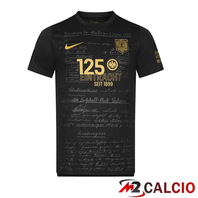 Maglie Calcio Personalizzate,Tute Calcio Squadre,Maglia Nazionale Italiana Calcio | Maglie Calcio Eintracht Frankfurt 125 Edizione Speciale 2024/2025
