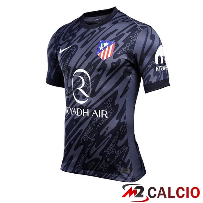 Maglie Calcio Personalizzate,Tute Calcio Squadre,Maglia Nazionale Italiana Calcio | Maglie Calcio Atletico Madrid Portiere Nero 2024/2025