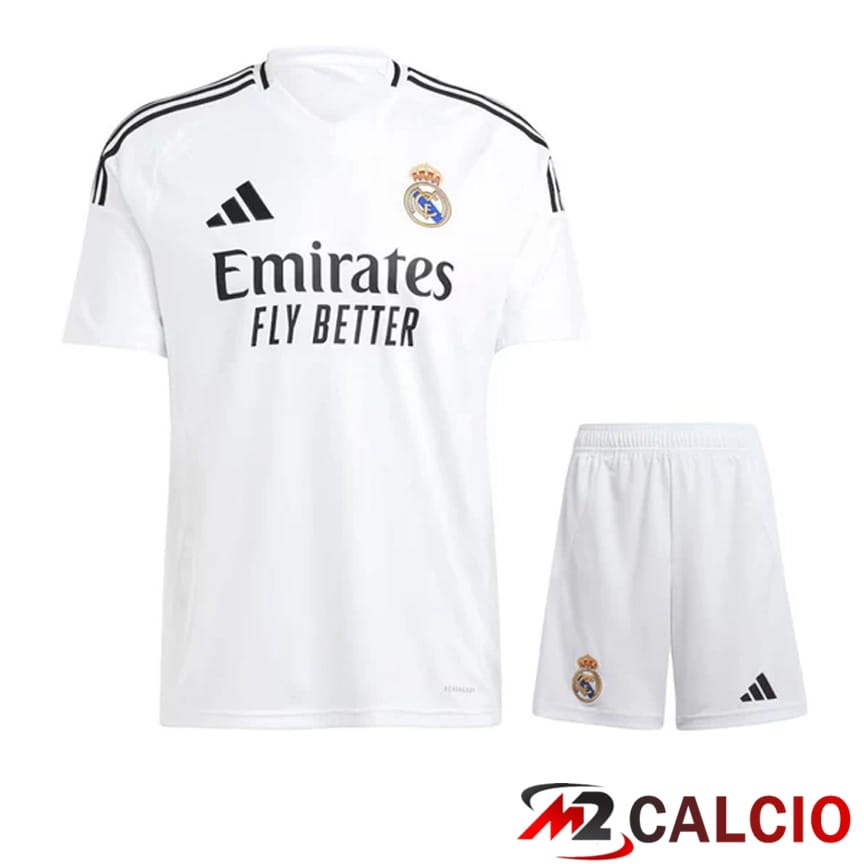 Maglie Calcio Personalizzate,Tute Calcio Squadre,Maglia Nazionale Italiana Calcio | Insieme Maglie Calcio Real Madrid Prima + Pantaloncini 2024/2025