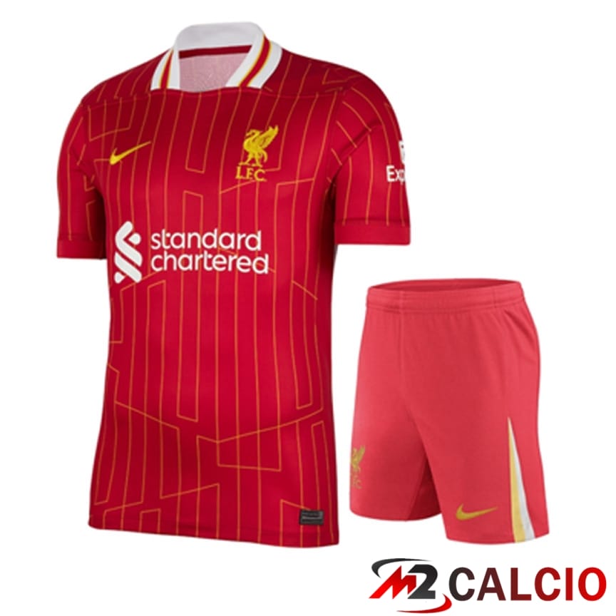Insieme Maglie Calcio FC Liverpool Prima + Pantaloncini 2024/2025