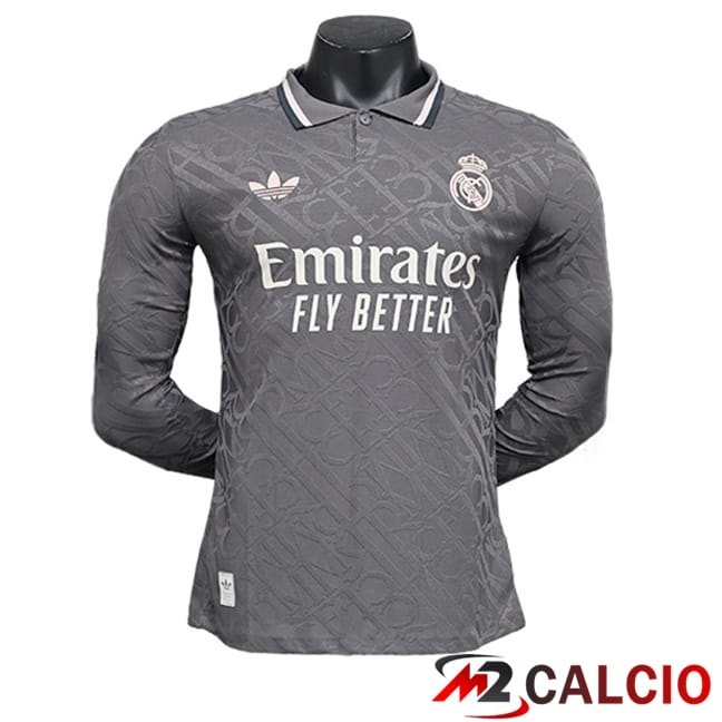 Maglie Calcio Personalizzate,Tute Calcio Squadre,Maglia Nazionale Italiana Calcio | Maglie Calcio Real Madrid Manica Lunga Terza 2024/2025