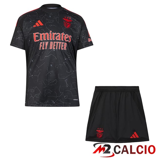 Maglie Calcio Personalizzate,Tute Calcio Squadre,Maglia Nazionale Italiana Calcio | Maglie Calcio Benfica Bambino Seconda 2024/2025
