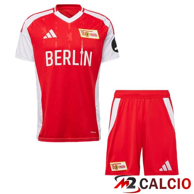 Maglie Calcio Personalizzate,Tute Calcio Squadre,Maglia Nazionale Italiana Calcio | Maglie Calcio FC Union Berlin Bambino Prima Rosso 2024/2025