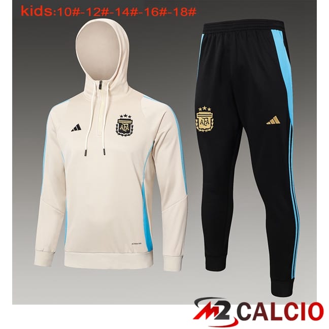 Insieme Giacca Con Cappuccio Tuta Argentina Bambino Giallo 2024/2025