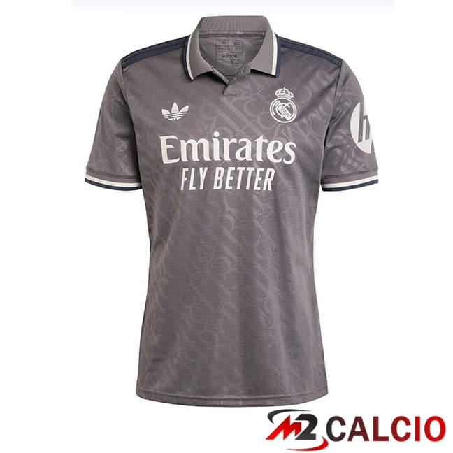 Maglie Calcio Personalizzate,Tute Calcio Squadre,Maglia Nazionale Italiana Calcio | Maglie Calcio Real Madrid Terza Grigio 2024/2025