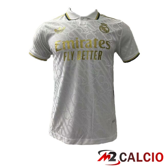 Maglie Calcio Personalizzate,Tute Calcio Squadre,Maglia Nazionale Italiana Calcio | Maglie Calcio Real Madrid Edizione Speciale Bianco 2024/2025