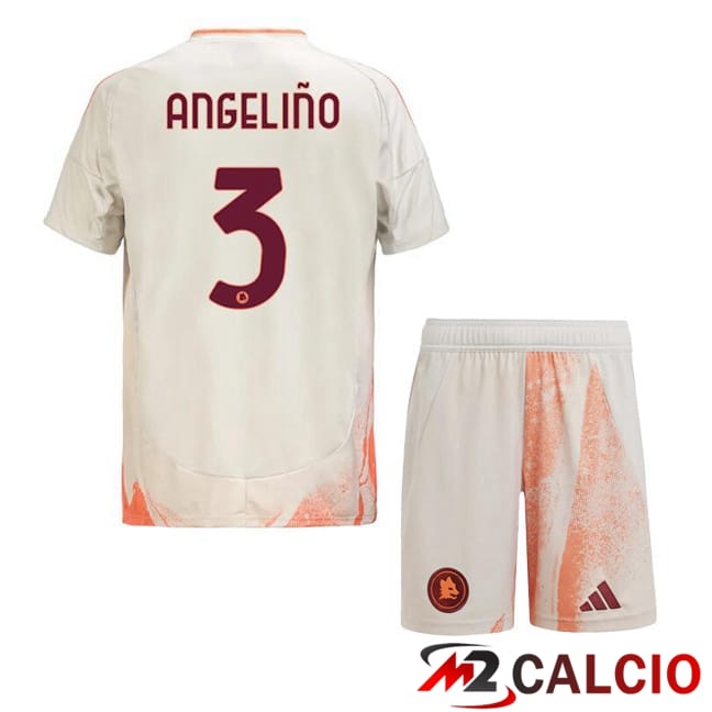 Maglie Calcio Personalizzate,Tute Calcio Squadre,Maglia Nazionale Italiana Calcio | Maglie Calcio AS Roma (ANGELIÑO 3) Bambino Seconda Bianco 2024/2025 Maglie Calcio Personalizzate,Tute Calcio Squadre,Maglia Nazionale Italiana Calcio | Maglie Calcio AS Roma (ANGELIÑO 3) Bambino Seconda Bianco 2024/2025
