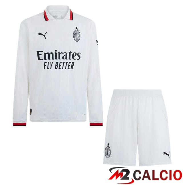 Maglie Calcio Personalizzate,Tute Calcio Squadre,Maglia Nazionale Italiana Calcio | Maglie Calcio AC Milan Bambino Seconda Manica Lunga Bianco 2024/2025 Maglie Calcio Personalizzate,Tute Calcio Squadre,Maglia Nazionale Italiana Calcio | Maglie Calcio AC Milan Bambino Seconda Manica Lunga Bianco 2024/2025