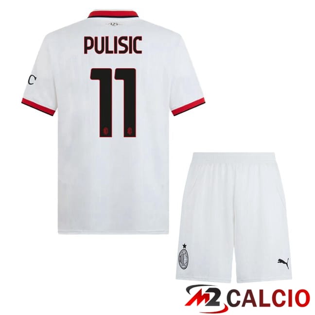 Maglie Calcio Personalizzate,Tute Calcio Squadre,Maglia Nazionale Italiana Calcio | Maglie Calcio AC Milan (Pulisic 11) Bambino Seconda Bianco 2024/2025 Maglie Calcio Personalizzate,Tute Calcio Squadre,Maglia Nazionale Italiana Calcio | Maglie Calcio AC Milan (Pulisic 11) Bambino Seconda Bianco 2024/2025