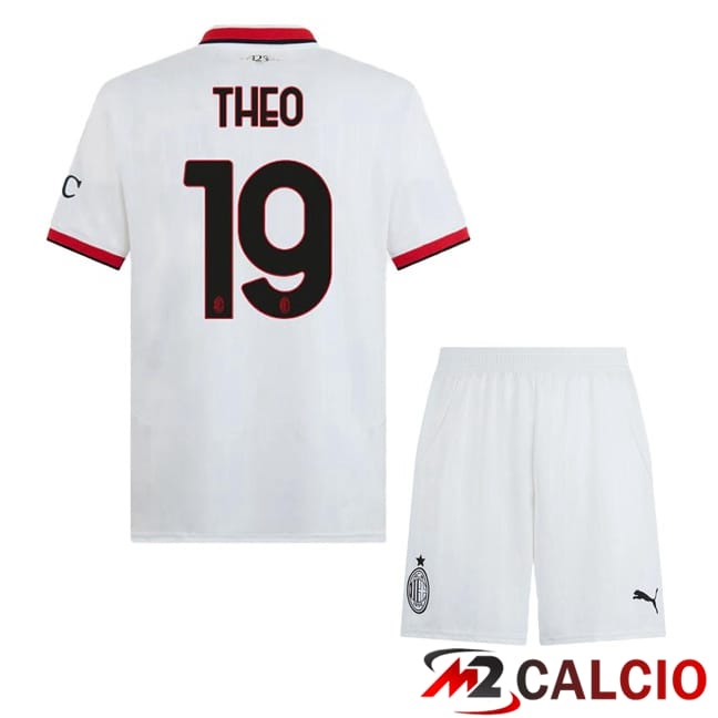 Maglie Calcio Personalizzate,Tute Calcio Squadre,Maglia Nazionale Italiana Calcio | Maglie Calcio AC Milan (THEO 19) Bambino Seconda Bianco 2024/2025 Maglie Calcio Personalizzate,Tute Calcio Squadre,Maglia Nazionale Italiana Calcio | Maglie Calcio AC Milan (THEO 19) Bambino Seconda Bianco 2024/2025