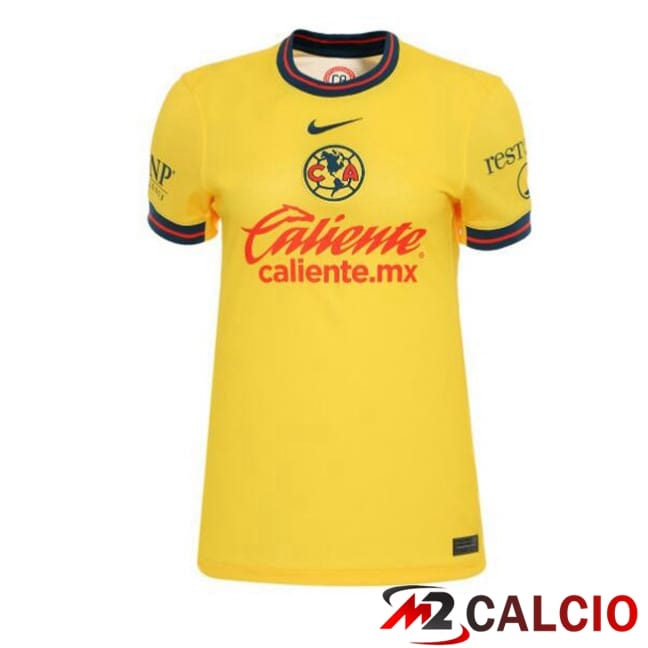 Maglie Calcio Personalizzate,Tute Calcio Squadre,Maglia Nazionale Italiana Calcio | Maglie Calcio Club America Prima Giallo 2024/2025